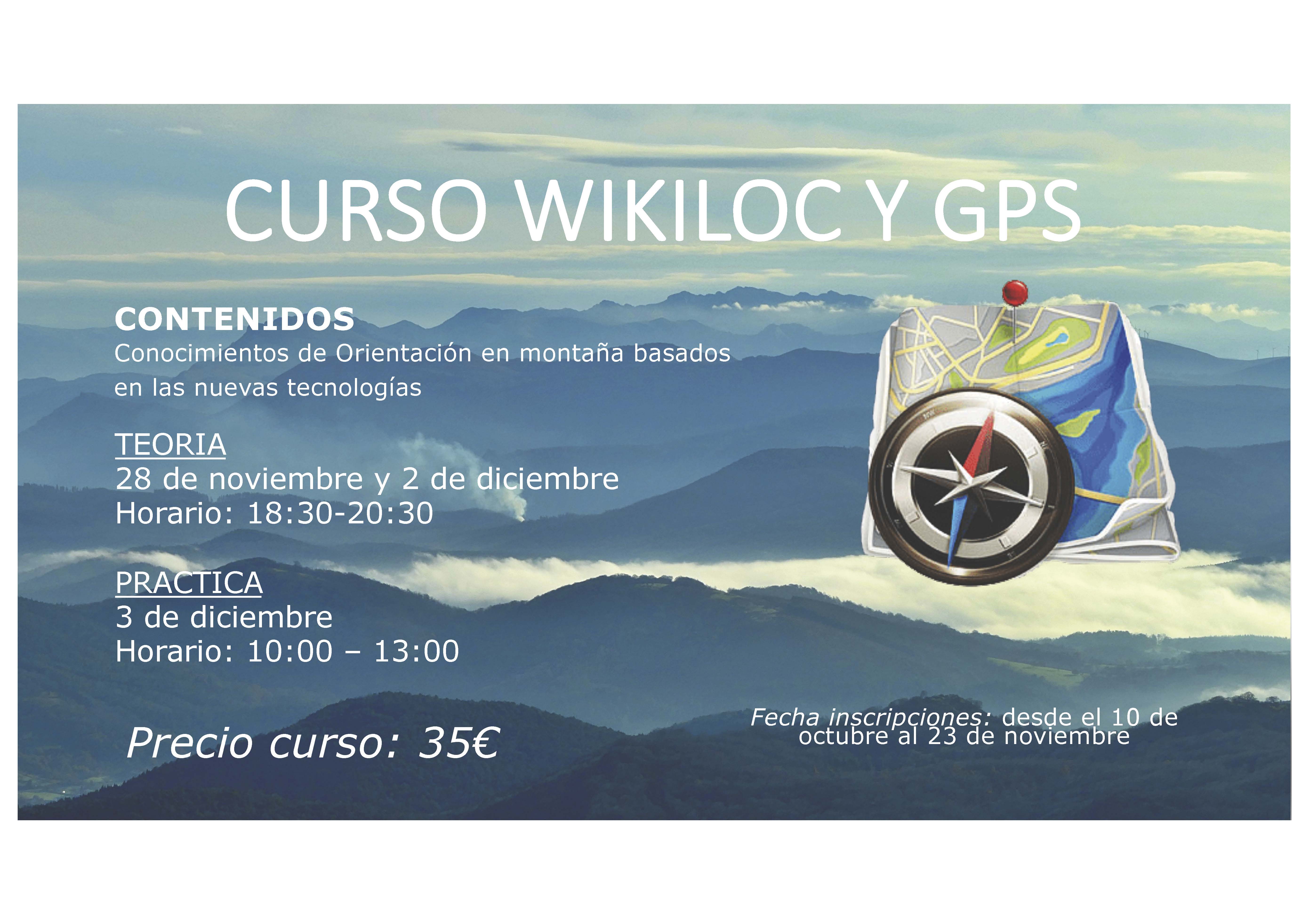 Foto CURSO WIKILOC Y GPS